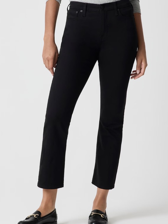 J. Crew Denim - J Crew NWT mid-rise flare crop all day stretch black womens size 28P